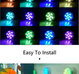 LUMISNAP 10-LED RGB Unterwasser-Magnetleuchten