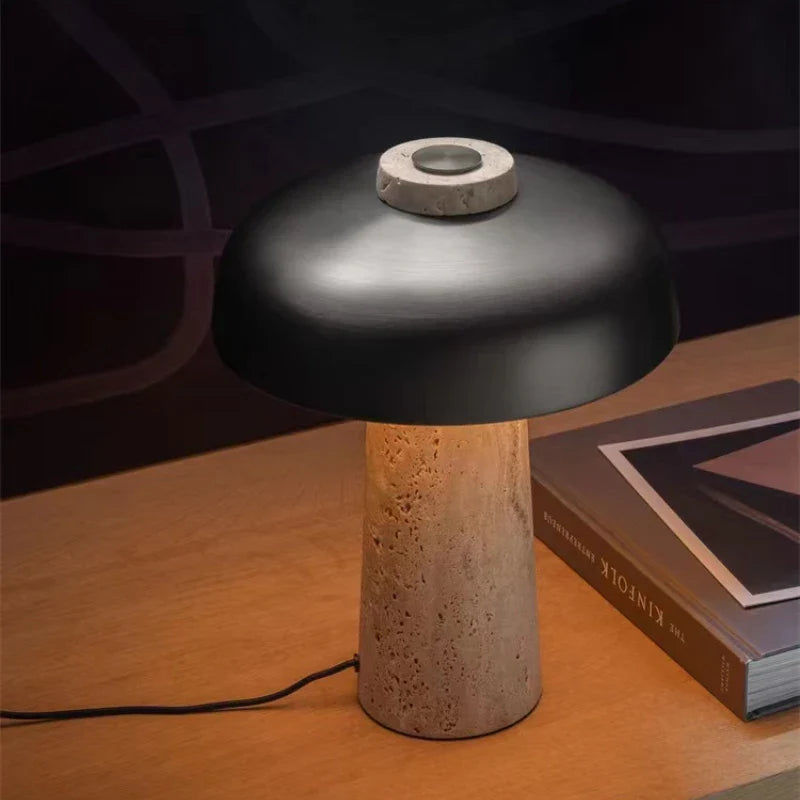 Natural Travertine Tischlampe