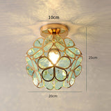 Design-Deckenleuchte aus Glas im floralen Stil