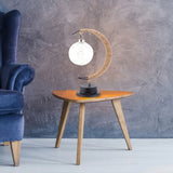 Enchanted Glas Mond Lampe mit warmem Licht für auf dem Tisch