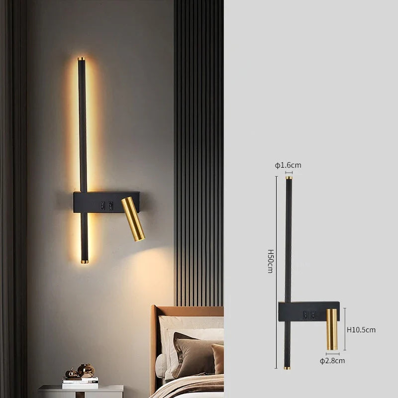 AuroraLuma Nordic Dual LED Wandleuchte