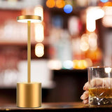 LumiÉlan – Klassische Wiederaufladbare Tischlampe mit Touch, 3 Farben & Stufenloser Dimmung