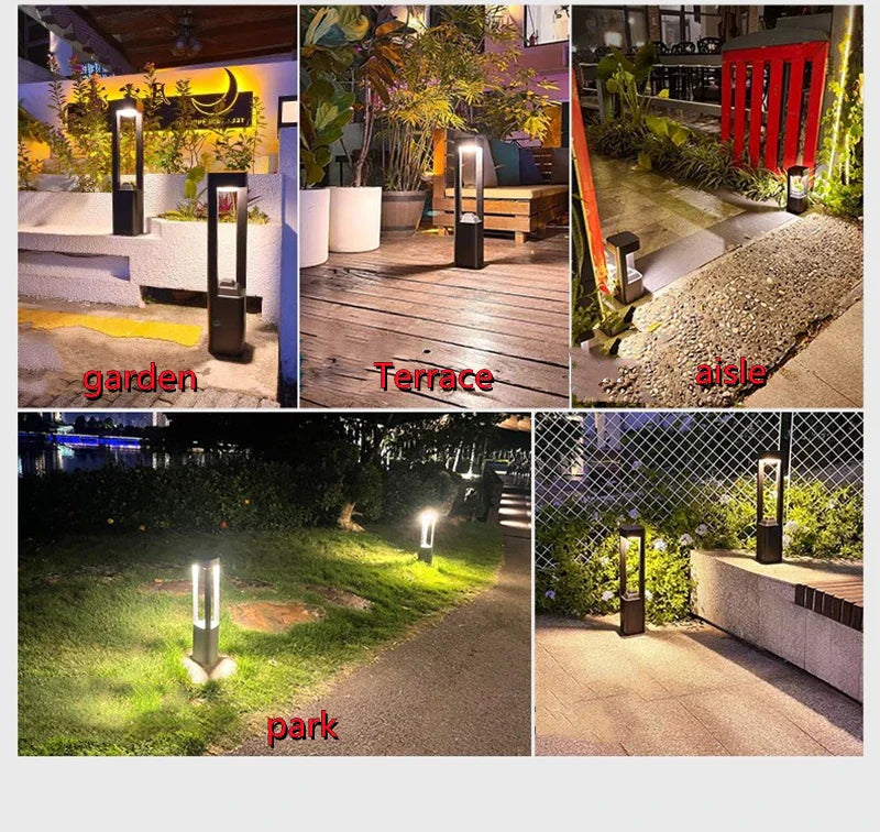 LumiPad Moderne LED Gartenlampe – Minimalistisches IP55 Außenlicht für Garten, Einfahrt, Hof & Landschaft