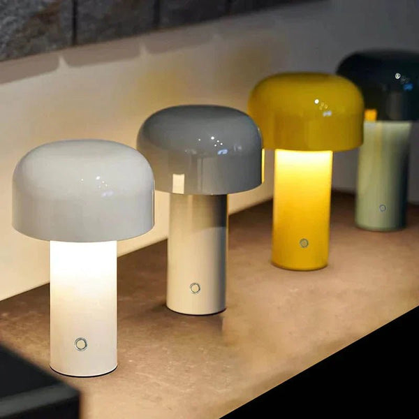 Italienische kabellose Pilz-Tischlampe