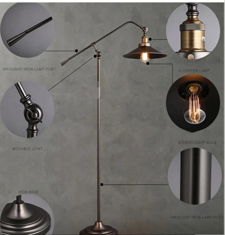 LUMIRÉTRO Moderne Retro Stehlampe
