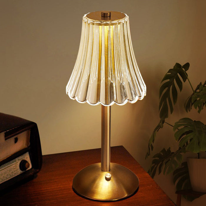 Classic Gold Kristall Tischlampe