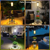 SolarBloom Solar-Gartenleuchte mit Pflanzenständer – Deko-Laterne für Terrasse, Garten & Balkon
