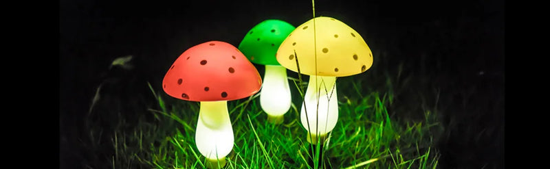 LUMIGLOW Solar-Pilz-Lichterkette