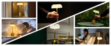 LumiVintage 3000 – Retro LED Tischlampe mit Touch-Dimmung und 3000mAh Akku
