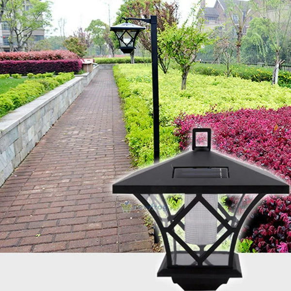 SolarEleganz 2-in-1 Solar-Pfostenlampe