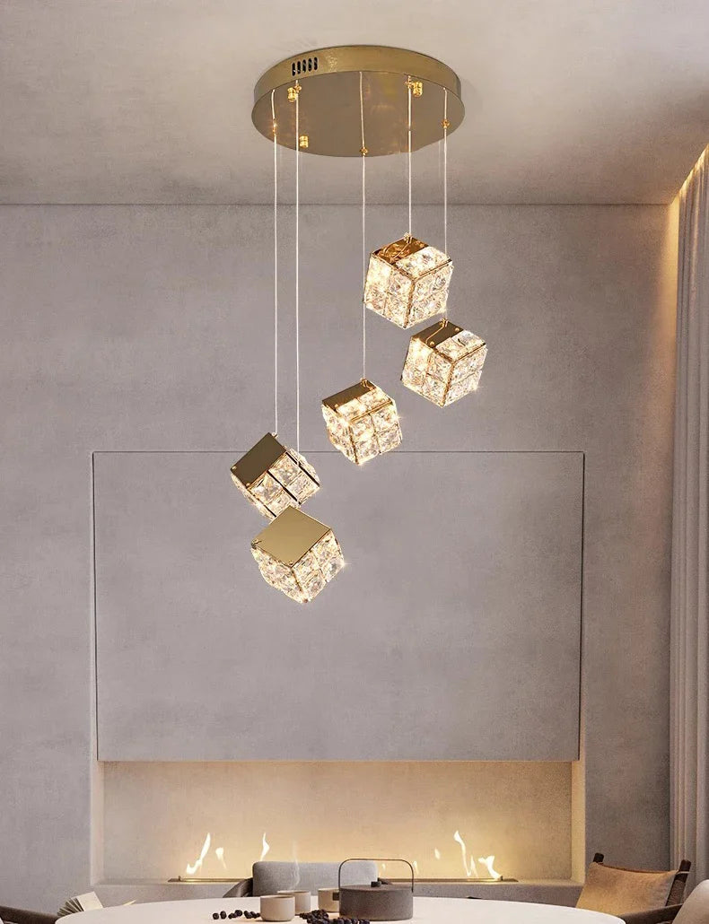 LuxeLicht Kristallen Trap Hanglamp