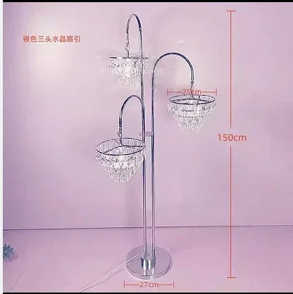 LumiÉclat Kristall-Blumenvase & LED-Kerzenleuchter – Edle Tischdeko für Hochzeit, Party & Zuhause