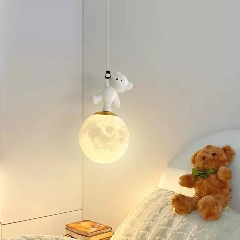 Nordic Bear Glow – Verspielte LED-Hängeleuchte für Kinderzimmer & Kreativräume