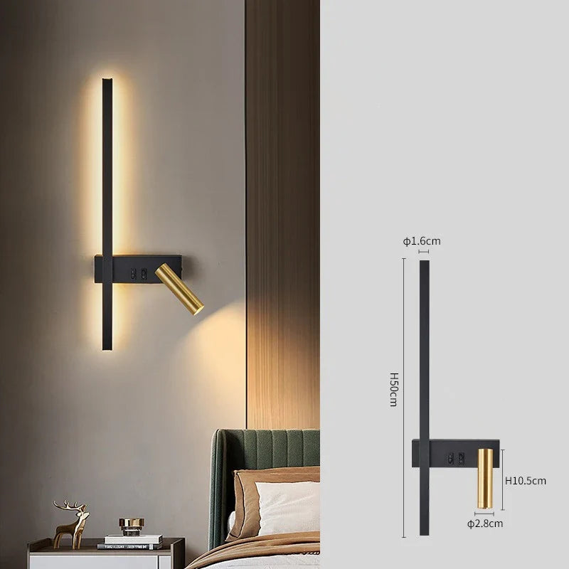 AuroraLuma Nordic Dual LED Wandleuchte