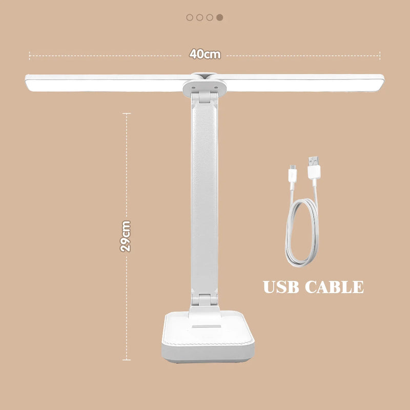 LumoFlex – Wiederaufladbare Faltbare LED-Schreibtischlampe mit Touch-Steuerung & Augenschutz