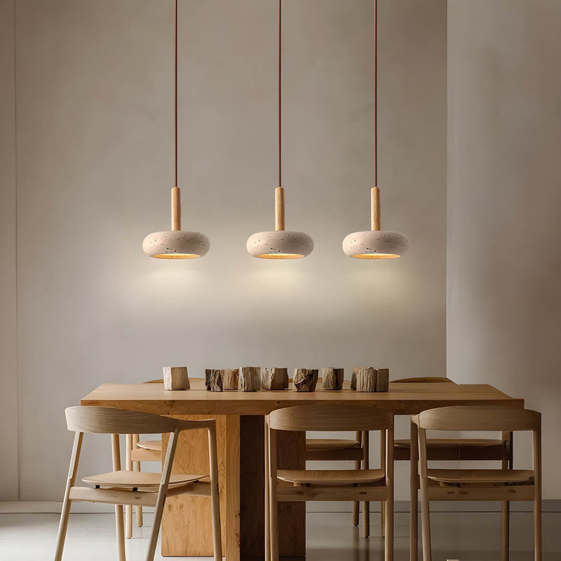 Hängelampe im Wabi-Sabi-Stil