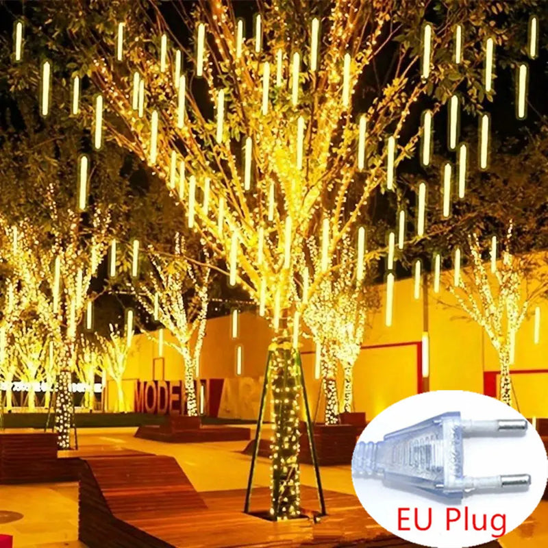 SternFall 50cm LED Meteorregen-Lichterkette,  Weihnachtsbeleuchtung