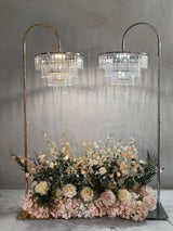 LumiÉclat Kristall-Blumenvase & LED-Kerzenleuchter – Edle Tischdeko für Hochzeit, Party & Zuhause