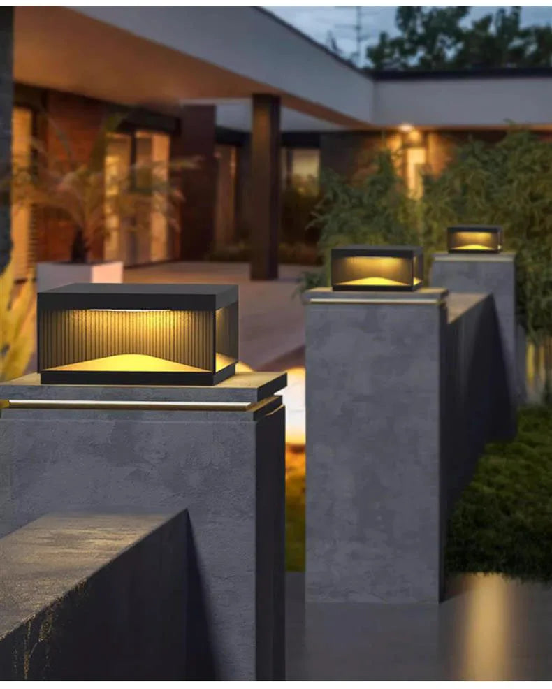 LuxoBox LED Garten-Pfeilerleuchte