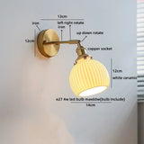 Kyotaro Wandleuchte – Japanische Keramik-Wandlampe mit LED-Kompatibilität