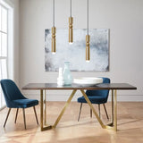 Luxe Aurea Goldene Pendelleuchte – Minimalistische LED-Deckenlampe