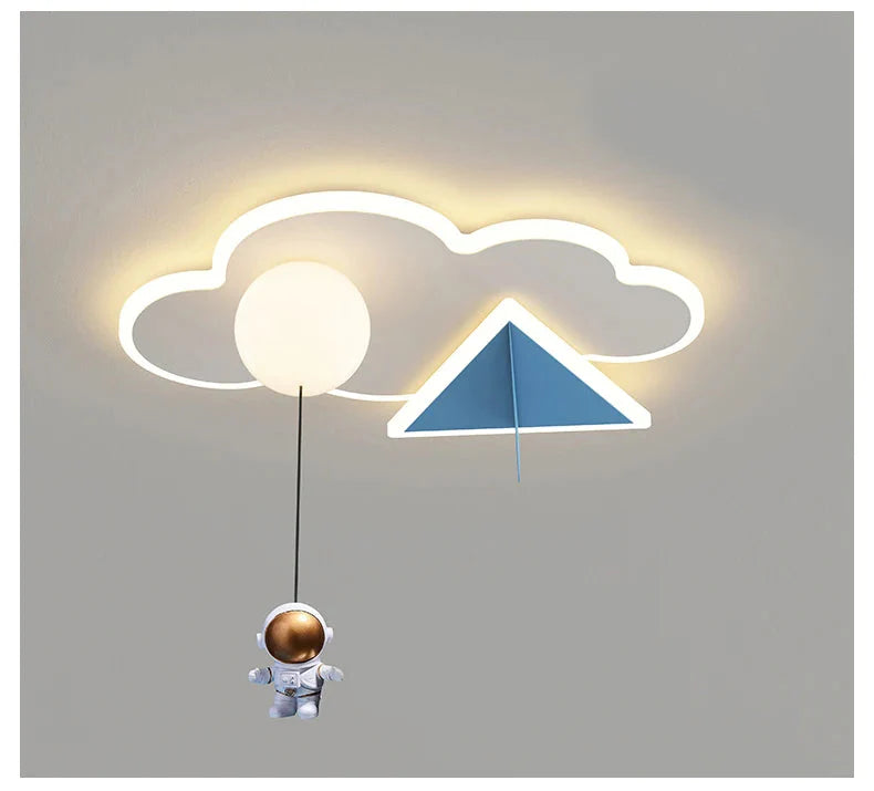CosmoGlow LED Astronauten Wolken-Deckenleuchte