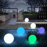 LumiGlow LED Gartenkugel – 16 Farben, Fernbedienung & Wiederaufladbar