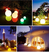 LumiGlow LED Gartenkugel – 16 Farben, Fernbedienung & Wiederaufladbar