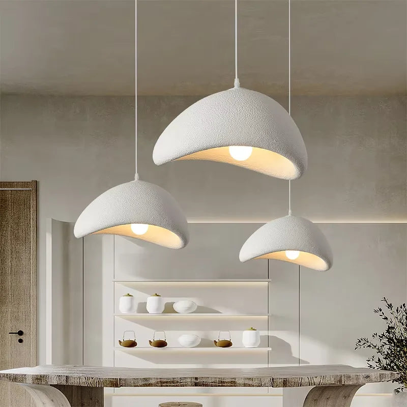 WabiGlow – Moderne LED Pendelleuchte im Wabi-Sabi-Stil für Wohnzimmer, Schlafzimmer & Esszimmer