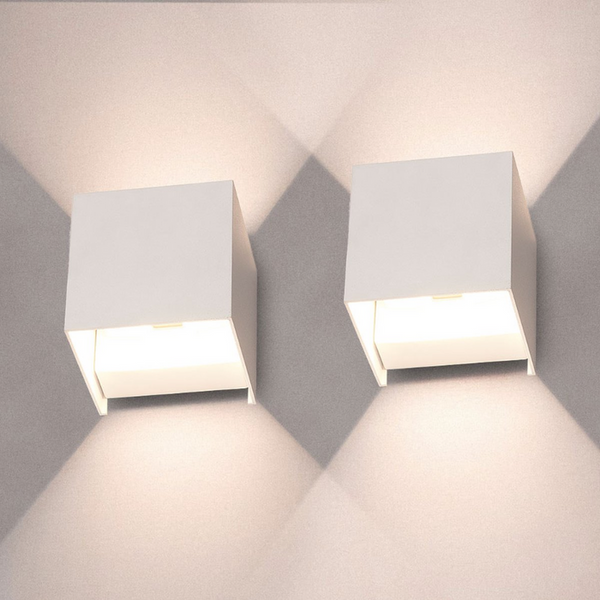 Würfellichter | LED-Wandlampen | 2 Stück