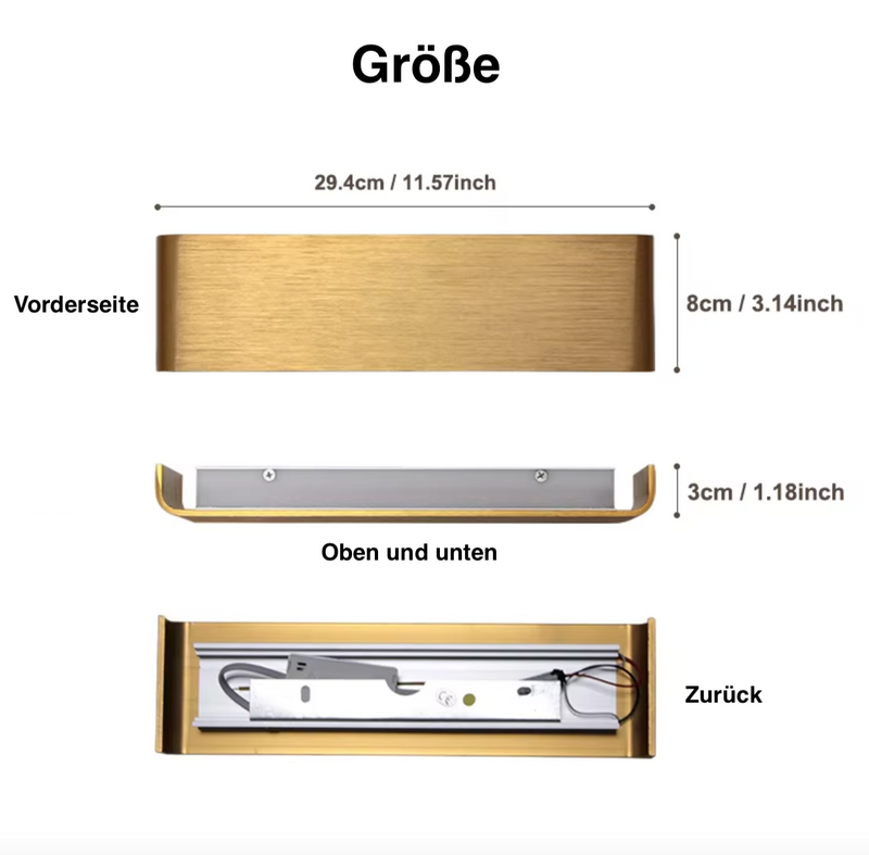 Lumea DualGlow Wandleuchte – Stilvolle LED-Beleuchtung für ein Modernes Ambiente
