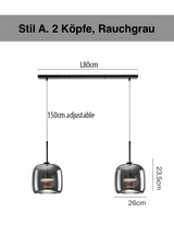LumiGlow – Elegante Pendelleuchte aus Glasstein mit LED