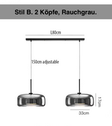 LumiGlow – Elegante Pendelleuchte aus Glasstein mit LED