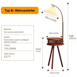 Moderne Holz-Stativ-Stehlampe