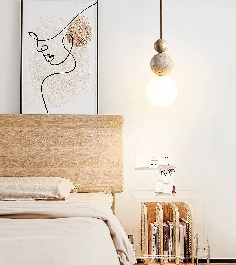 Moderne Einfache Stil Travertin Pendelleuchte