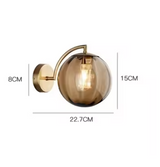 Glaslamp - LED-Wandleuchte