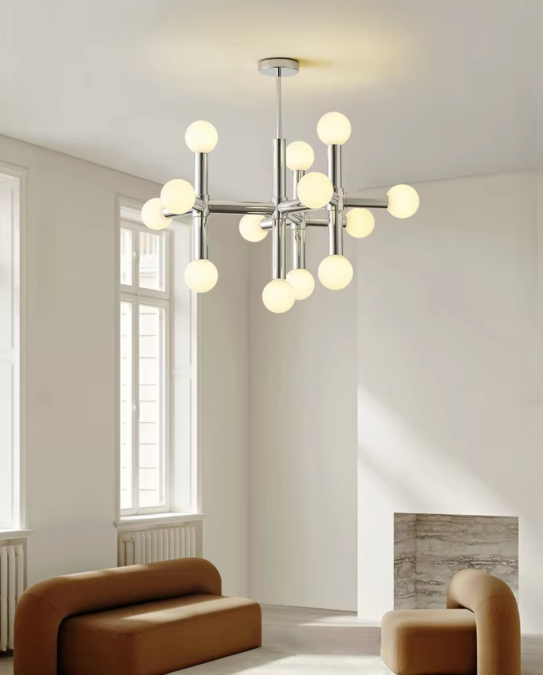 Skandinavischer Stil Glaskugel-Kronleuchter