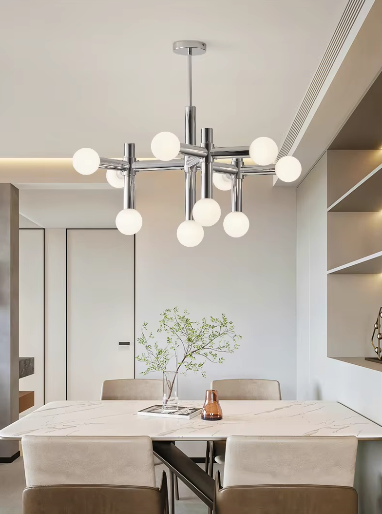 Skandinavischer Stil Glaskugel-Kronleuchter