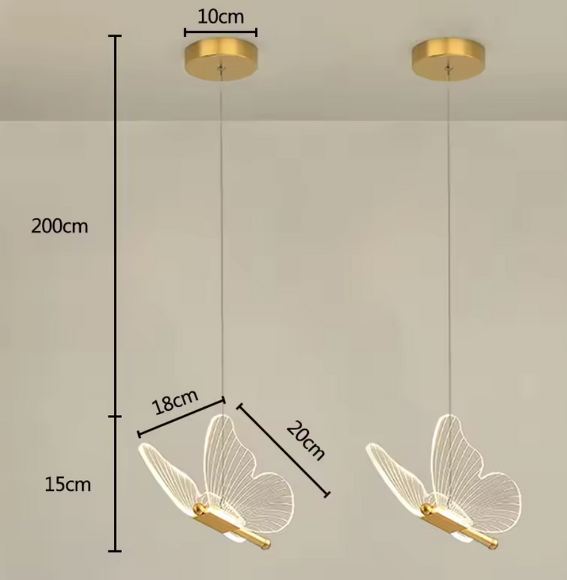 Hängeleuchte In Form Eines Schmetterlings