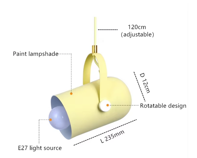 Moderne nordische Winkeltropfenleuchte