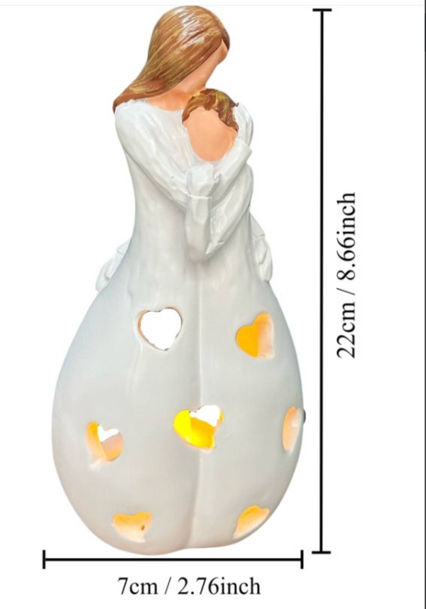 Romantische beige Tischlampe