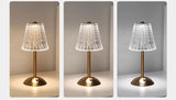 Aurora CrystalTouch – Klassische Kristall-LED-Tischlampe mit Touchbedienung