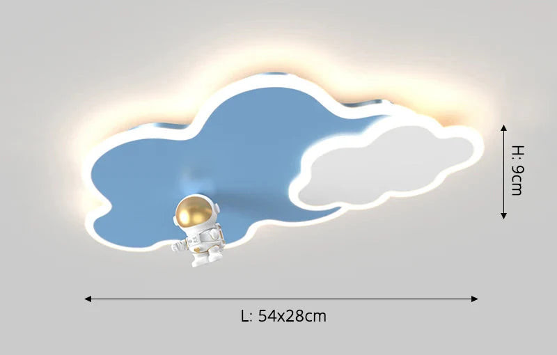 CosmoGlow LED Astronauten Wolken-Deckenleuchte