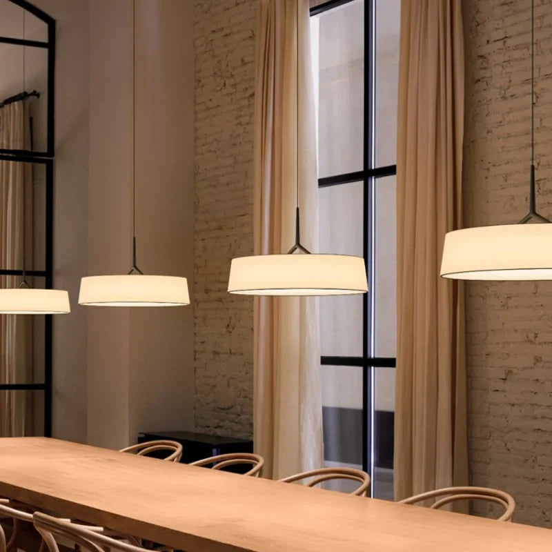 CircoLuce: Moderne Minimalistische LED Stoff-Hängeleuchte