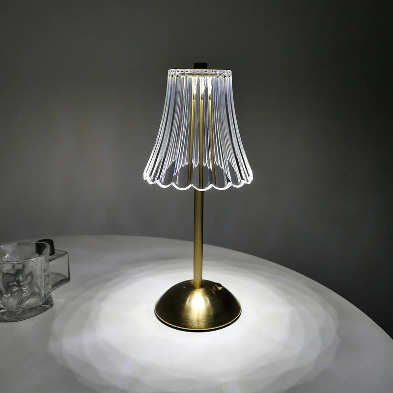 Aurora CrystalTouch – Klassische Kristall-LED-Tischlampe mit Touchbedienung