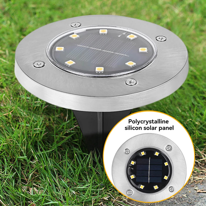 SunStep Solar LED Bodenleuchten – 4er-Set