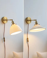 Kyotaro Wandleuchte – Japanische Keramik-Wandlampe mit LED-Kompatibilität