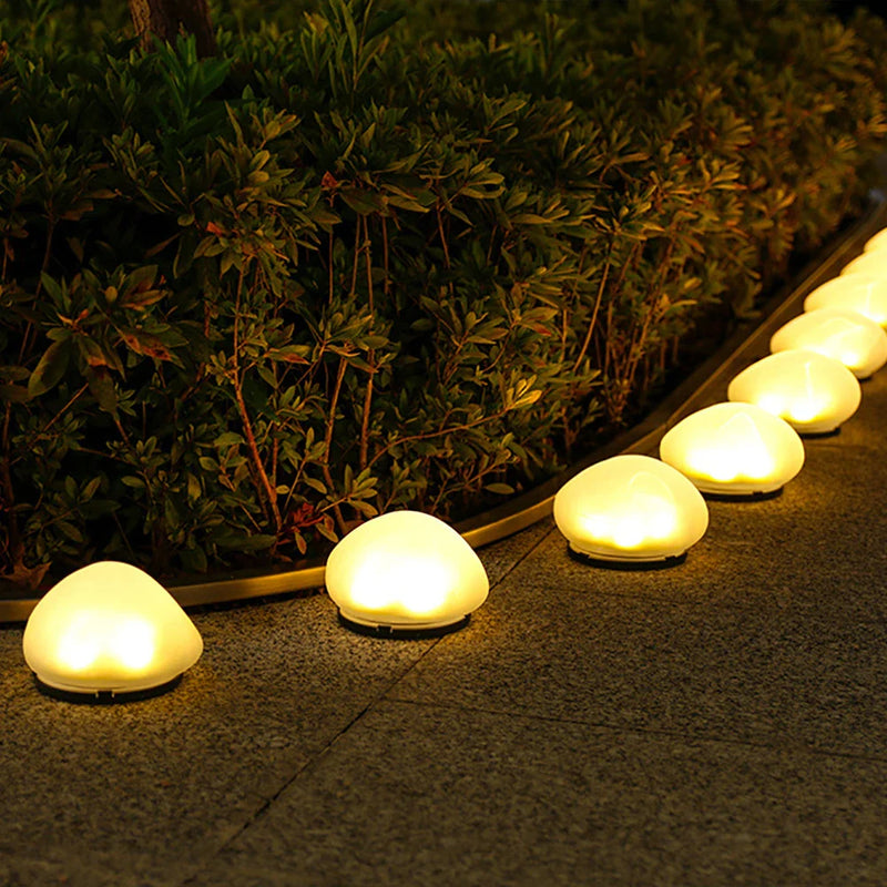 LUXGLOW Solar-Kiesel Außenleuchte