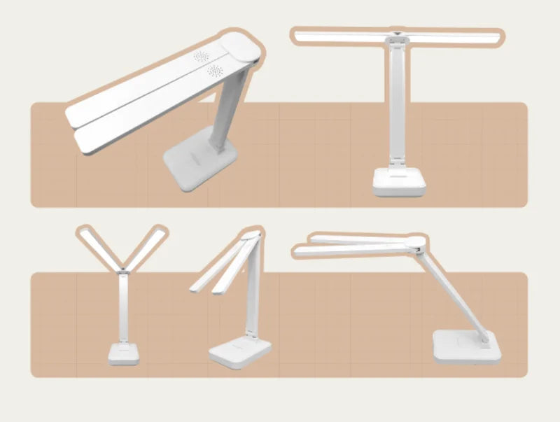 LumoFlex – Wiederaufladbare Faltbare LED-Schreibtischlampe mit Touch-Steuerung & Augenschutz