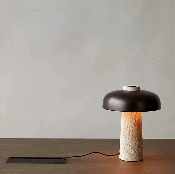 Natural Travertine Tischlampe